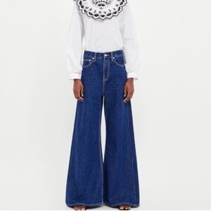 Zara the vintage high waist flare 38/6 NWT